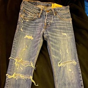 Mens 28/30 Hollister dark denim jeans